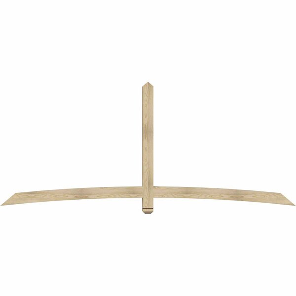 Ekena Millwork Bellingham Rough Sawn Timber Gable Bracket, Douglas Fir, 108"W x 45"H x 4"D x 4"F, 10/12 Pitch GBW108X45X0404BEL00RDF - main